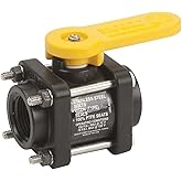 Banjo Manual 2-Way Ball Valve,NPT,Polypro V100-1 Each