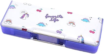 Amazon クラックス 筆箱 小学生 ソフト ペンケース 女の子 向け ユニコーン と 恐竜 Favorite Life 両面開き 一年生 二年生 新入学 新学期 プレゼント ペンケース 文房具 オフィス用品