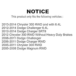 Front Wheel Bearing And Hub Assembly Pair For Dodge