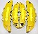 4Pcs Yellow 3D Rear Caliper covers Embossed Brem Fit pliers covers Car Universal Disc Brake Caliper Covers Front & Rear