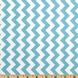Riley Blake Chevron Small Aqua Fabric