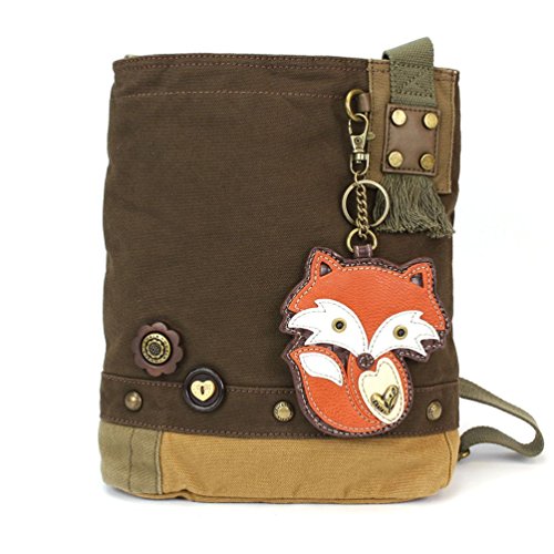 Chala Womens' Canvas Patch Crossbody Handbag