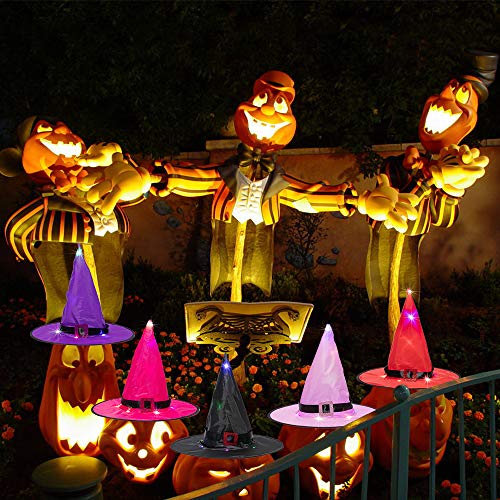 Halloween Decorations Witch Hat Outdoor, Oasisblossom 6Pcs Hanging