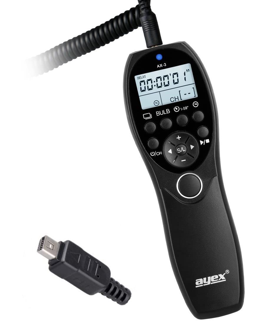 Ayex Timer Remote Shutter Release for Canon EOS 60D, 600D, 550D, 500D and 450D.