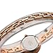 GEORGE SMITH 22 mm Austrain Crystals Rose Gold Dial Women's Wrist Watch for Ladies with Stainless Steel Band