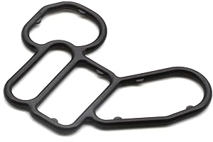 HAOTOM Oil Filter Base Housing Gasket Compatible for Honda Odyssey Crosstour Accord MDX RLX TLX RDX Pilot Passport 2013-2021 Solenoid Spool Valve Rubber Gasket 15302-5G0-A00 Black