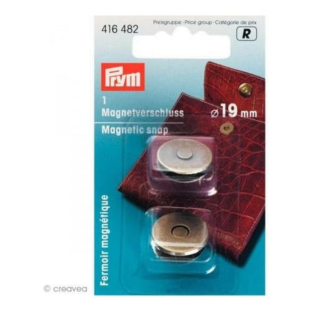 Prym - Old Brass Magnetic (19mm) Snap - 5 Pieces