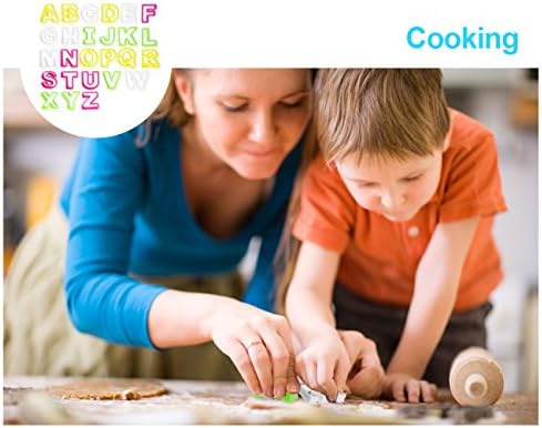 ilauke 26 Grandes Découpoirs Alphabet Emporte-Pièces Multicolores en Plastique pour Gâteau Fondant Biscuit Cookie Pâtisserie - Cuisine A Vivre ilauke 26 Grandes Découpoirs Alphabet Emporte-Pièces Multicolores en Plastique pour Gâteau Fondant Biscuit Cookie Pâtisserie
