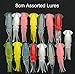Assorted Squids Glow in Dark Luminous Bulb Squid Skirts Soft Lures Bait Fishing Tackle Trolling Octopus Lures Hoochies