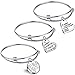 lauhonmin 3PCS Teacher Gifts Expandable Bangle Bracelets Set It takes a big heart to teach little minds