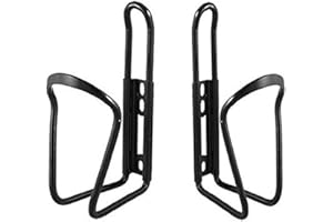 GCA 2 Pack Aluminium Water Bottle Rack Holder Bracket Bike Bicycle (Black)