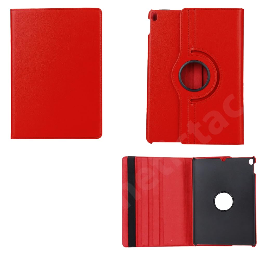 Gocob Smart Case For iPad Mini 5 / Mini 4 (7.9") With Auto Sleep/Wake, 360° Rotating Stand, PU Leather, Shockproof (Red)