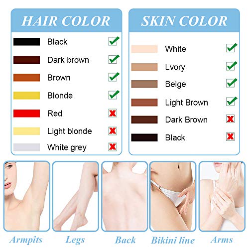 KASTEWILL IPL Hair Removal System for Women & men 600,000 Flashes Permanent Painless Hair Removal Device Facial Leg Upper Lip Body Underarms and Bikini Area Painless Hair Removal