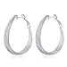 Newtrip 925 Sterling Silver Fashion Classic Big Hoop Drop Dangle Earring, Style5