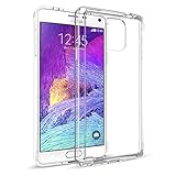 Maxboost Clear Cushion MP6A-S2-CASE Slim Bumper Protective Case for Samsung Galaxy Note 4 - Retail Packaging - Clear