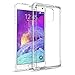 Maxboost Clear Cushion MP6A-S2-CASE Slim Bumper Protective Case for Samsung Galaxy Note 4 - Retail Packaging - Clear