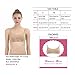 iMucci Beige Seamless Clear Back Bra with Clear Straps for Adult Women Large for adult cup C D