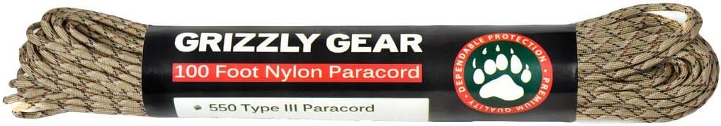 Grizzly Gear Desert Camo (100ft/550lb)