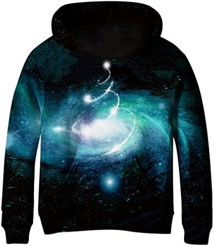 Boys' Teen Youth Galaxy Fleece Sweatshirts Pockets Cotton Hoodies 4-16Y