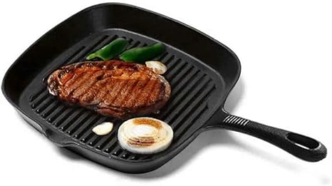 Amazon 家庭用ポット クックウェアフライパンステーキポット鍋鍋揚げステーキパンパンストリップキャストアイアンパンフライスステーキ特別鍋無スティックパンフライパンパン24cm 鍋 フライパンセット オンライン通販