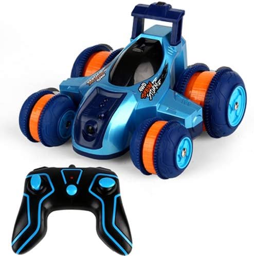 Amazon Co Jp 落ちたスタント四輪のロールオーバーリモートコントロール車の変形ダンパーカーワイヤレス充電オフロード車子供のおもちゃの車のギフト3 Color 青 ホーム キッチン