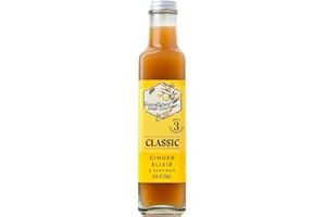 IMMUNESCHEIN GINGER ELIXIRS ImmuneSchein Classic Ginger Elixir Shots - Only 3 Real Food Ingredients, No Water, Vinegar or Preservatives: Handcrafted from Organic Ginger Roots (8.5 fl oz, 1 Pack)