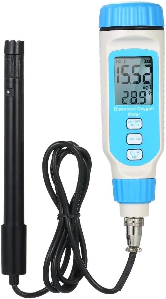 Konnon Digital Dissolved Oxygen Detector Dissolved Oxygen Meter Portable DO Pen Type Water Quality Tester Dissolved Oxygen Analyzer for Water Quality Testing