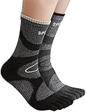 HASLRA Hiking Five Fingers Toe Socks 2 Pairs