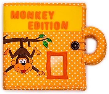 The creative child's quiet book MONKEY EDITION. Early learning, interactive activity quiet book for toddler development of fine motor skills, hand eye coordination.