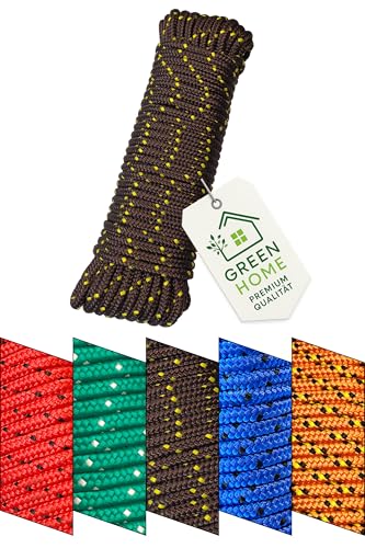 Rope 8 mm x 20 m - Polypropylene (PP) Rope, Mooring Rope, General Purpose Rope, Tethering Rope, Garden Rope, for Outdoor Use - Breaking Load: 700 kg - 20 m x 8 mm