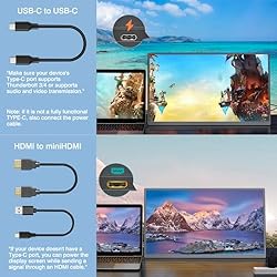 Portable Monitor 18.5 Inch 120 Hz 1080P 100% sRGB