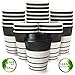 Fubago Disposable Coffee Cups With Lids - 12 oz To Go Coffee Cup (100 Pack) - Double Walled Travel Cups For Hot and Cold Drinks - No Leaks - Insulated Ripple Cups Protect Hands - No Sleeves Needed
