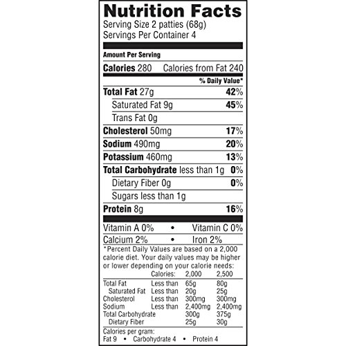 3 Jimmy+Dean+Cooked+Sausage+Patties