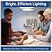 Hyperikon A19 LED Light Bulb, 14W=75W, Non Dimmable, E26, UL, Daylight White, 6 Pack