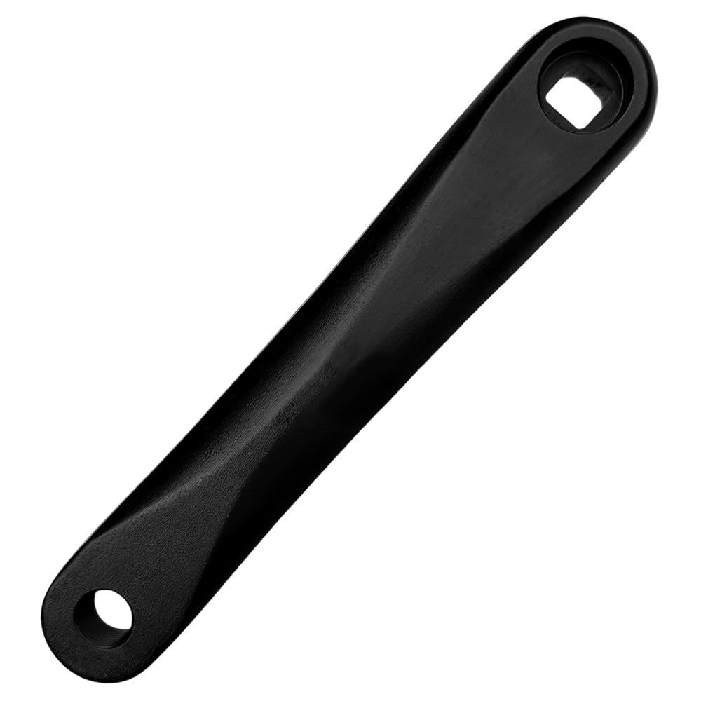 ByPaCrow Bike Crank Arm 170mm Single Speed Crankset Aluminum Alloy Left Leg Crank with Square Hole Bike Parts Replacement Accessory for Mountain Bike Road Bike (Square Hole)