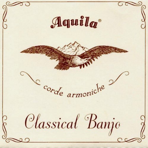 AQUILA Classic Banjo String Set, 2-B, Light Tension, Red Series 4th
