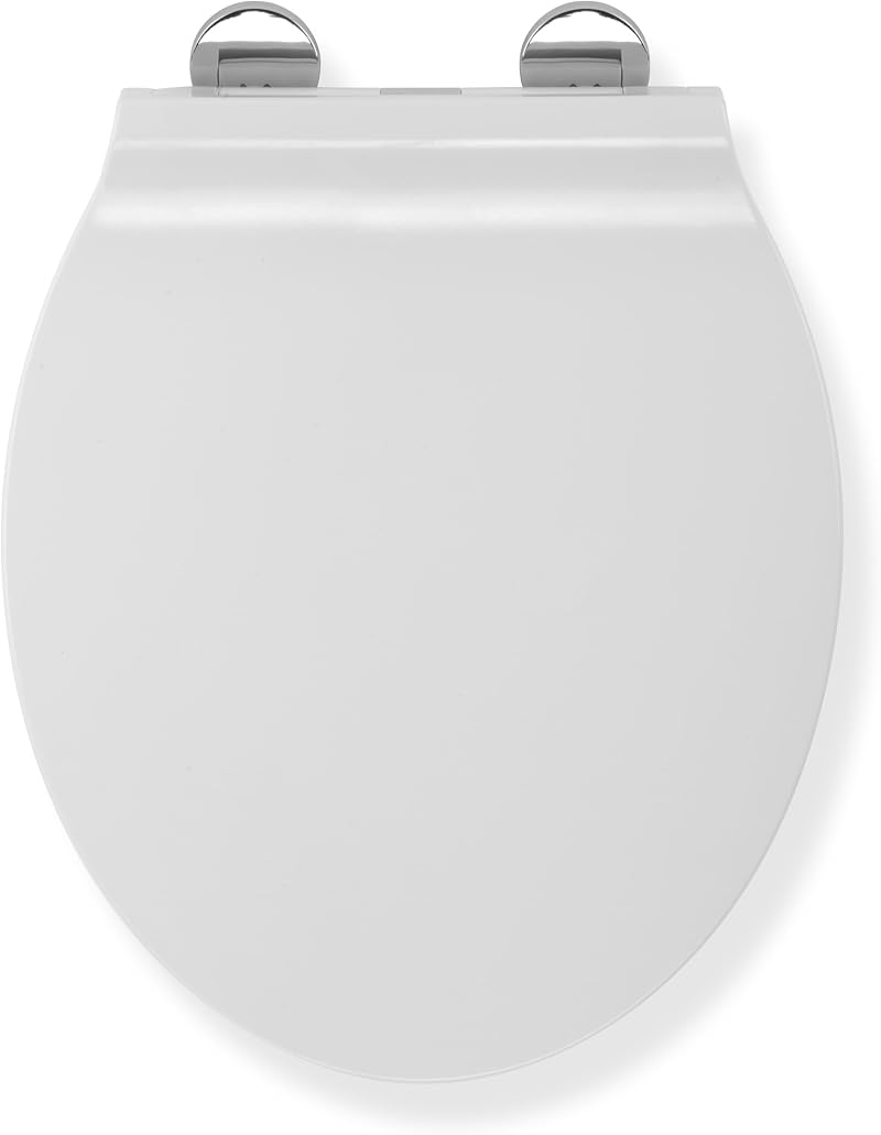Croydex Michigan Slimline Flexi-Fix White Soft Close Toilet Seat