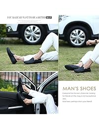 Go Tour - Mocasines Casuales de piel Genuina para Hombre, Zapatos para conducir transpirables a la Moda