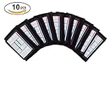 WristCoaches QB Wrist Coach - Playbook Wristband (Youth) - Heavy Duty Football Wristbands for Boys with Three Playsheet Compartments - Perfect for Flag Football and Tackle Football (10-Pack)