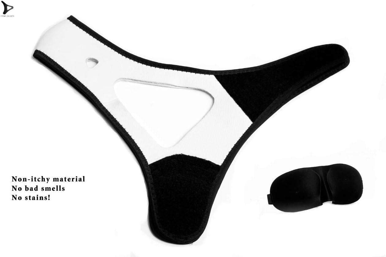 PrimeSiesta: Chin Strap for Snoring - Snore Stopper & Anti Snore Chin Strap for CPAP Users - Breathable, Flexible & Easily Adjustable with Eversoft Technology: Health & Personal Care