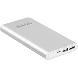 12000mAh Apple Lightning Power Bank,Lumsing 2A Input / 3A Output 2 Port Apple Lighting Charger External Battery Pack for iPhone 6 Plus 6S (Silver)