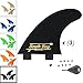 South Bay Board Co. - Surfboard Fins & FCS Surfboard Fins -3 Fin Thruster Sets & 4 Fin Quad Sets - Fin Key & Extra Fin Screw Included - Bamboo Fiberglass & Plastic Fin Options