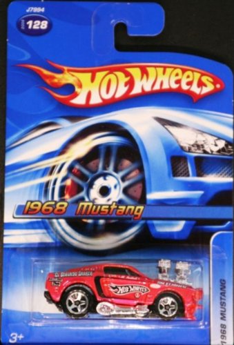 Mattel Hot Wheels 2006 Pink 1968 Mustang Die Cast Car #128 1:64 Scale