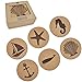Jetty Home HP-CC01-01 6 Piece Coaster Nautical Beach Gift Set, Cork
