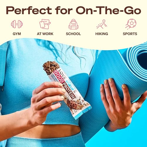 Love Good Fats High Protein Bars, Peanut Caramel - Whey Protein and Collagen - 20g Protein includes 6-7g Collagen, 2g Net Carbs, 1g Sugar - Chocolate Coating - Low Carb, Low Sugar, Keto, 12 Pack