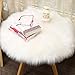 Bokeley Soft Artificial Sheepskin Rug Chair Cover Artificial Wool Warm Hairy Carpet Seat (White, 30cm)