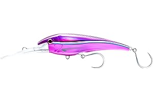 Nomad Design DTX Minnow with Patented Autotune System - Distressed Baitfish Swimming Action, BKK Diablo