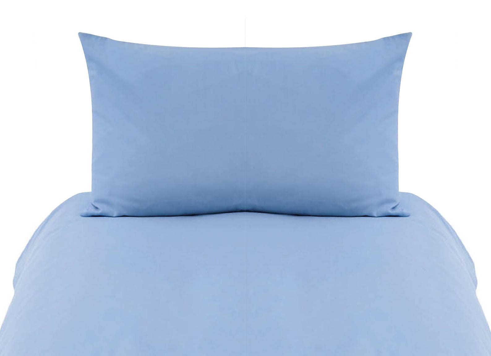 Pyrhan Ltd, Toddler Cot Sheets 140x70 Fitted Sheet Set with Pillowcase | 100% Cotton Next to Me Crib Sheet | Crib Bed Sheets | Cot Bed Toddler Bedding Set, (SKY)