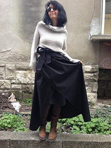 long black taffeta skirt