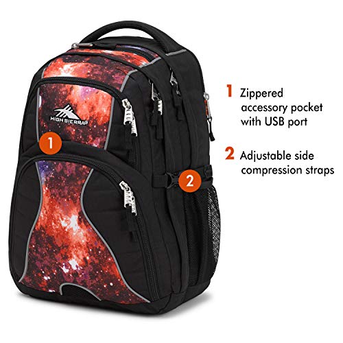 image for High Sierra Swerve Laptop Backpack, 17-inch Laptop Backpack for High S